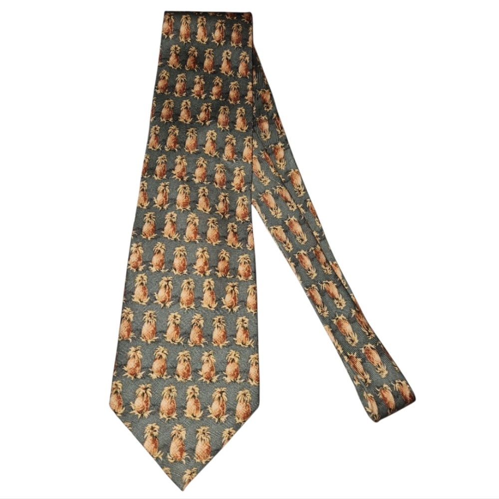 Tommy Bahama Pineapple Tie - 100% Silk